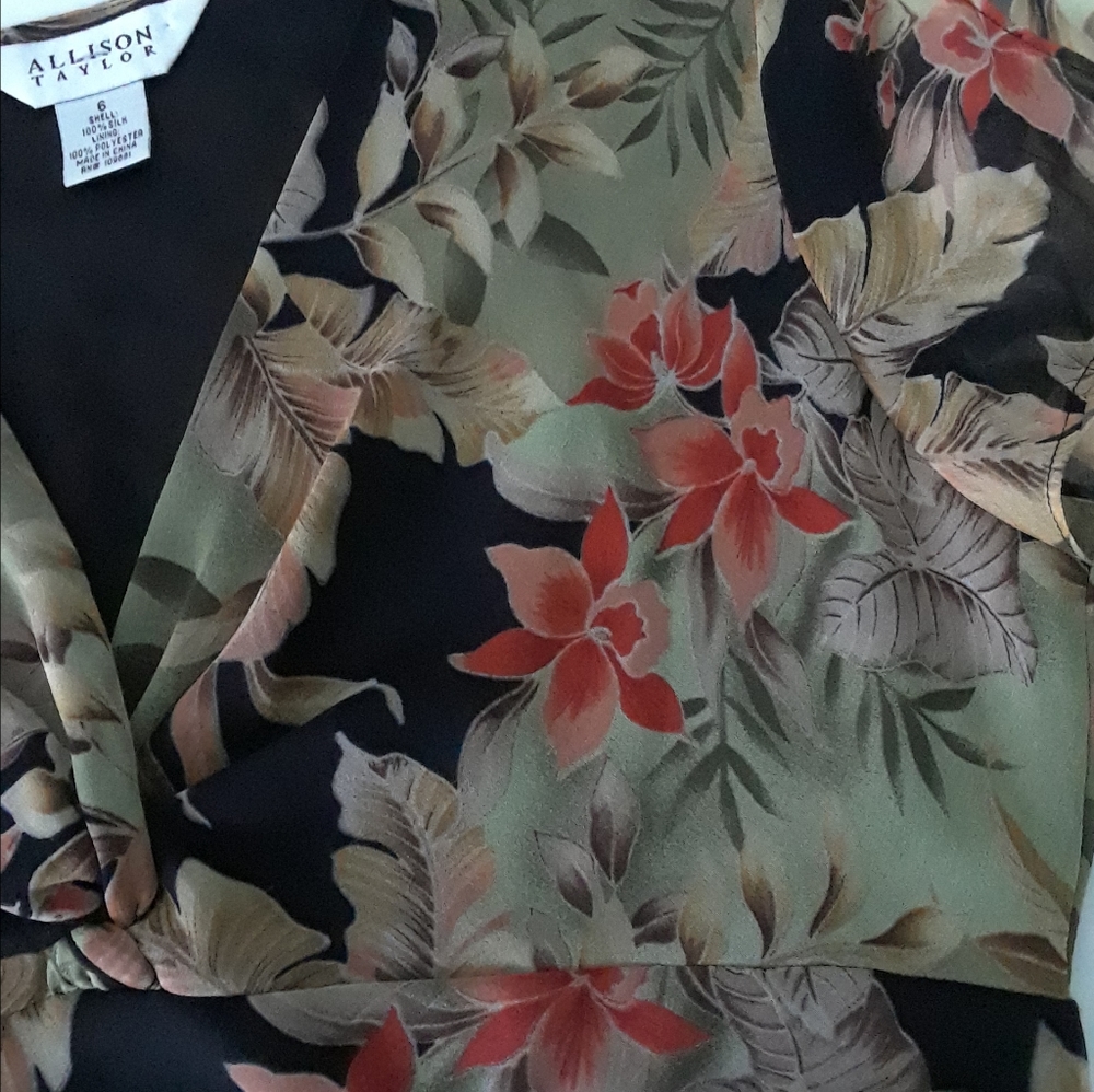 Vintage Y2K Silk Embroidered Slip Dress - Picture 7 of 9